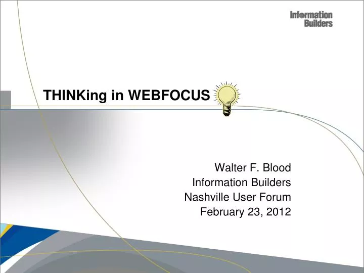 thinking in webfocus