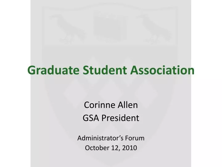 graduate student association