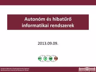 auton m s hibat r informatikai rendszerek