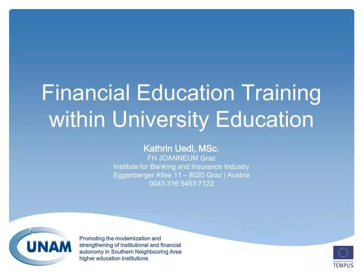 financial education training within university education
