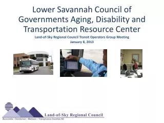 Lower Savannah Council of Governments Aging, Disability and Transportation Resource Center
