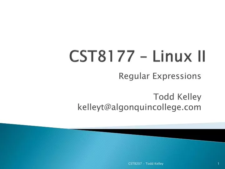 cst8177 linux ii