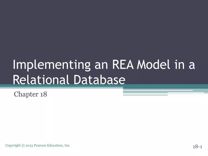 implementing an rea model in a relational database