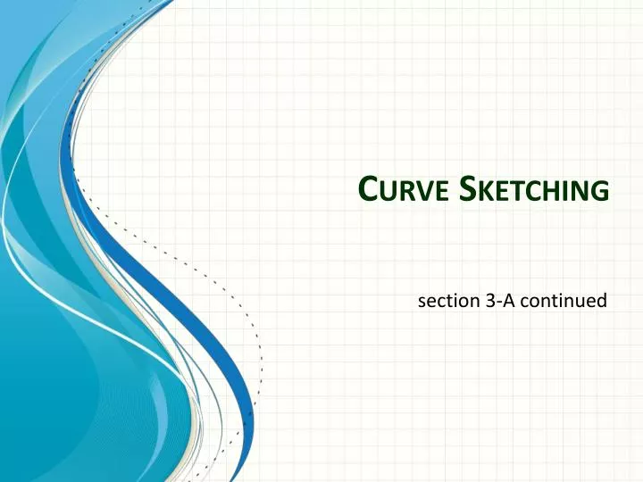 curve sketching