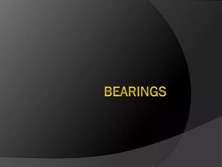 bearings