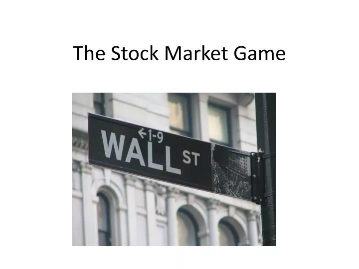 the stock market game