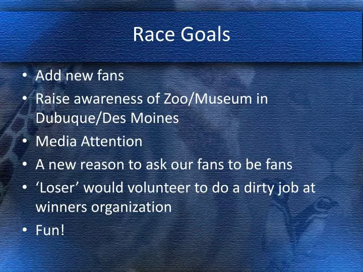 race goals