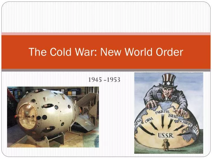 the cold war new world order