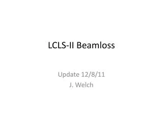 LCLS-II Beamloss