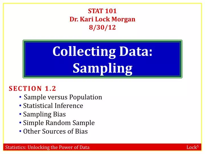 stat 101 dr kari lock morgan 8 30 12