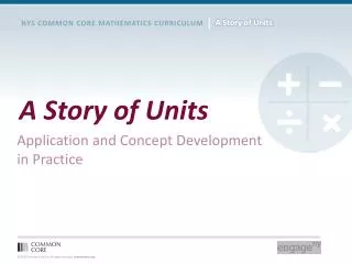 a story of units