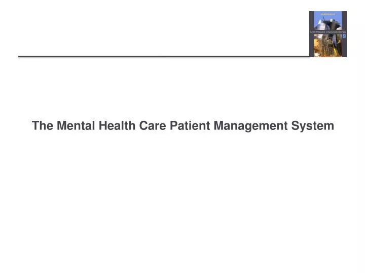 the mental health care patient management system