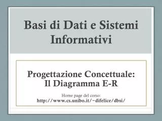 basi di dati e sistemi informativi