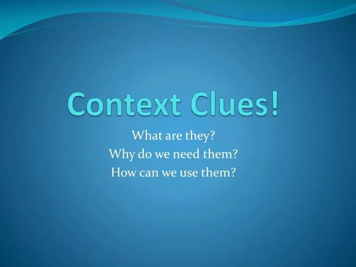 context clues