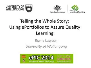 Telling the Whole Story: Using ePortfolios to Assure Quality Learning