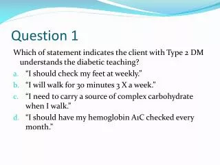 question 1