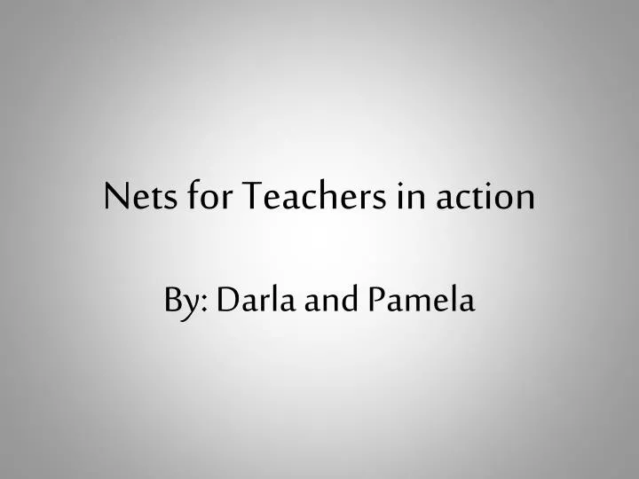 nets for teachers in action