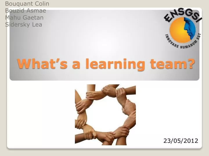 what s a learning team
