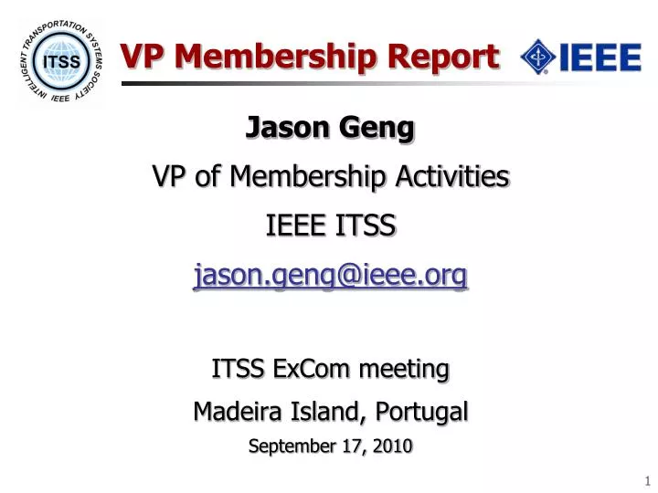 vp membership report