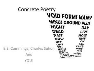 Concrete Poetry