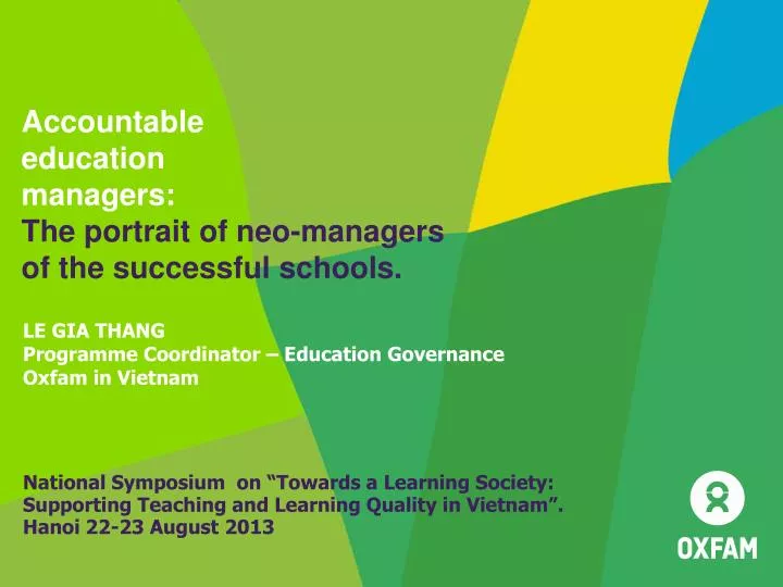 accountable education managers the portrait of neo managers of the successful schools