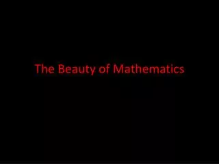 the beauty of mathematics