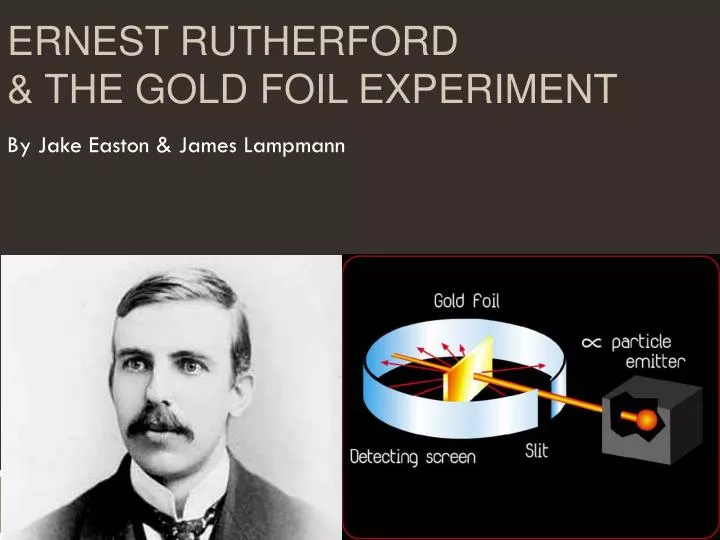 ernest rutherford the gold foil experiment