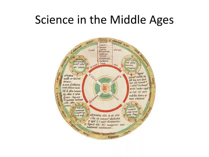 science in the middle ages