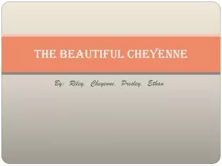 The Beautiful C heyenne