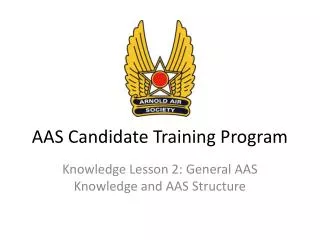 AAS Candidate Training Program