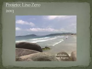 projeto lixo zero 2013