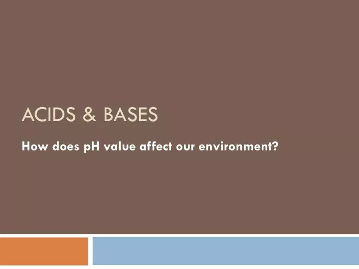 acids bases