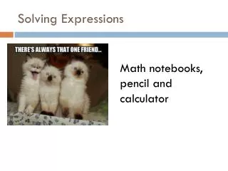 solving expressions