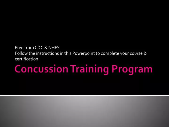 free from cdc nhfs follow the instructions in this powerpoint to complete your course certification
