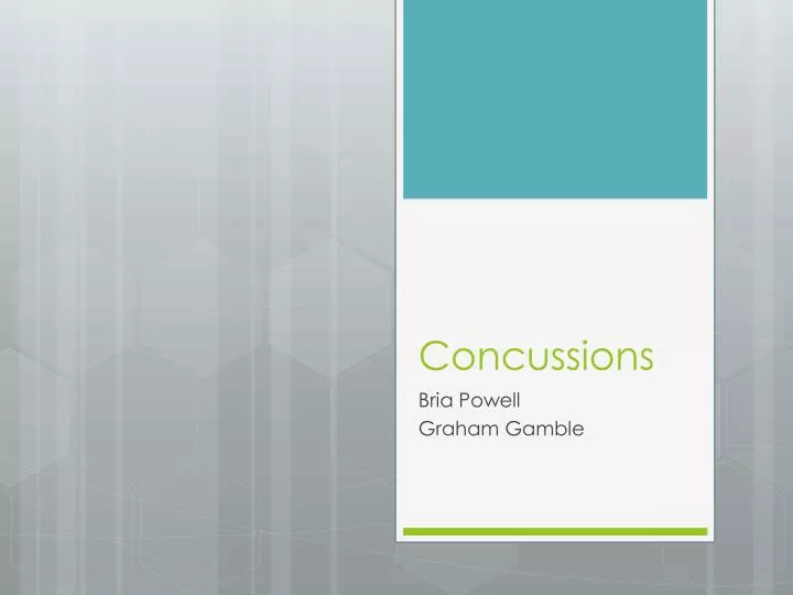 concussions