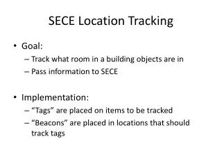 SECE Location Tracking