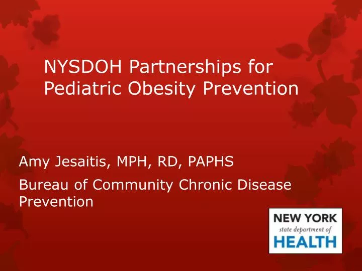 nysdoh partnerships for pediatric obesity prevention