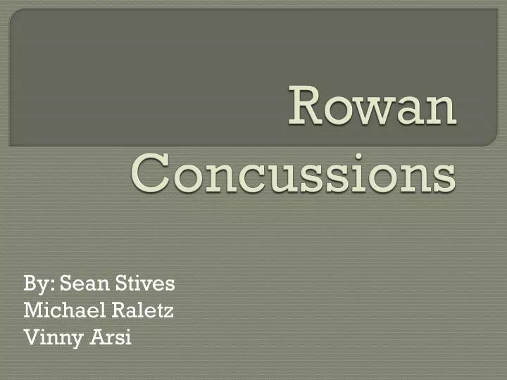 rowan concussions