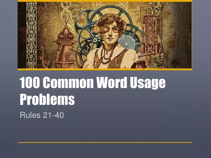 100 common word usage problems