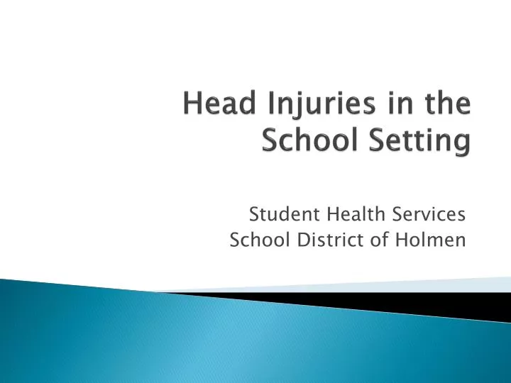 head injuries in the school setting