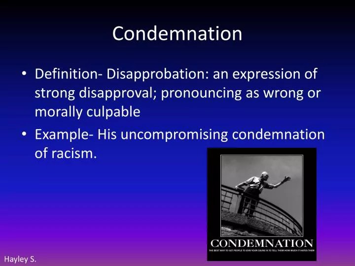 condemnation
