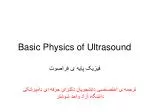 Basic Physics of Ultrasound