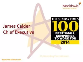 James Calder Chief Executive