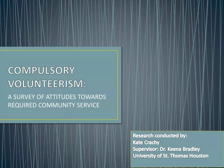 compulsory volunteerism