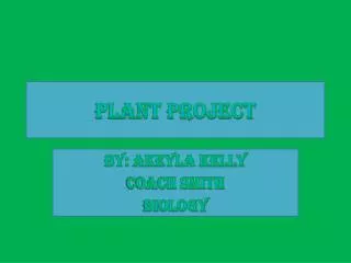 Plant Project