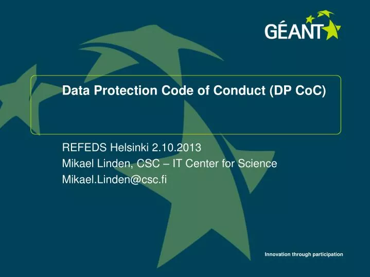 data protection code of conduct dp coc