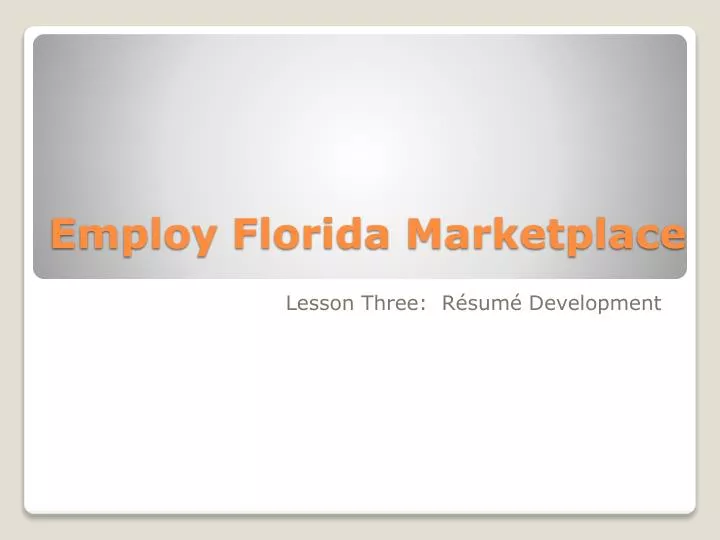 employ florida marketplace