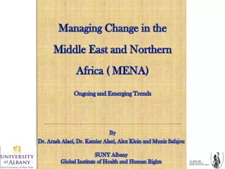 managing change in the middle east and northern africa mena ongoing and emerging t rends