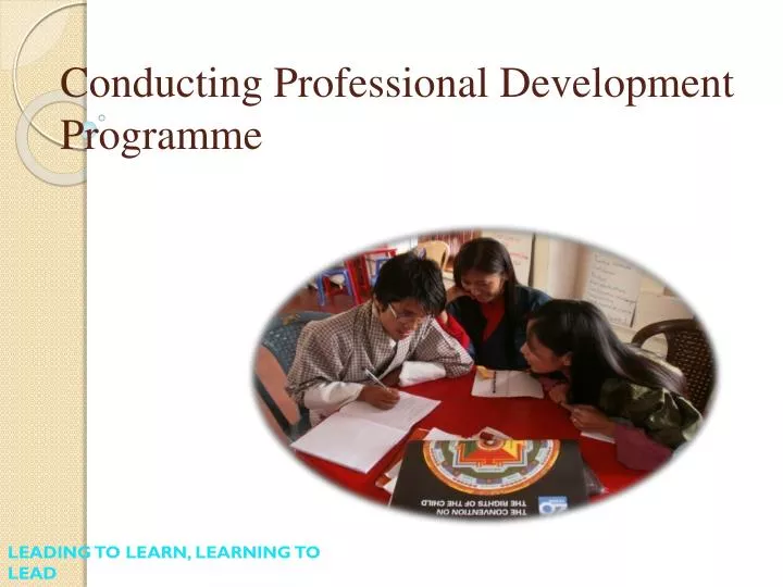conducting professional development programme