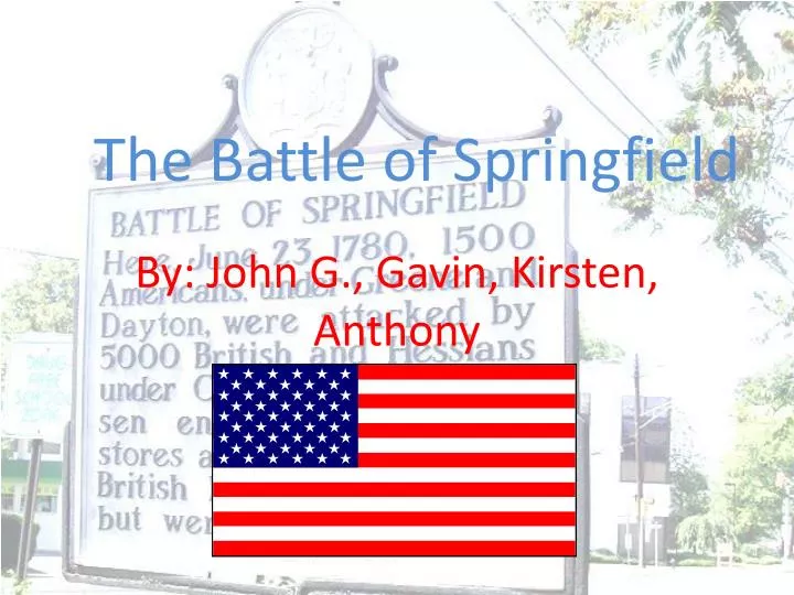 the battle of springfield